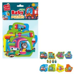 Пазли максі Vladi Toys картонні з грою Малюк Зможе «Транспорт. Тварини» (укр)