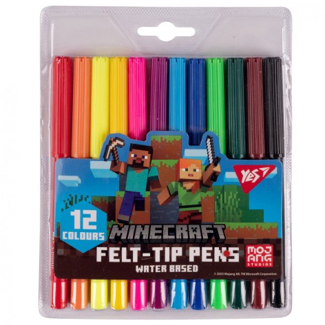 Фломастери Yes 12 кольорів 