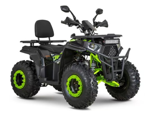 Квадроцикл AFB200L-2-5 (1шт) бензиновий 180 см?, 2-місний, авт. F/N/R, 10? литі колеса, пер. та задні гідр.диск.гальма,спинка,до 100 кг, чор-зел