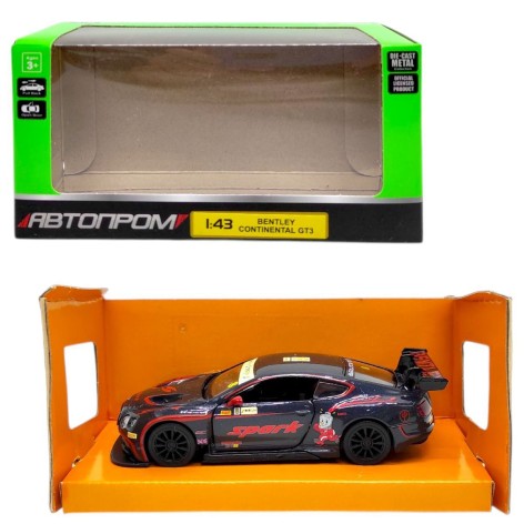 Машинка металева "АВТОПРОМ. Bentley Continental GT3"