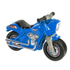 Толокар мотоцикл 2-х колесный синий