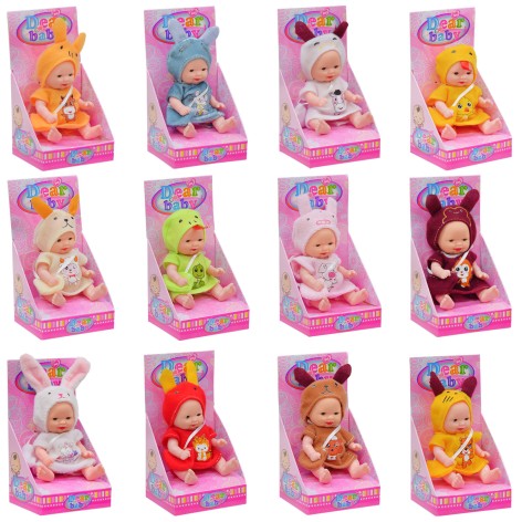Пупс рис. муз. 12 видов, мама-папа, смех корр. 8,5*7*15 см 