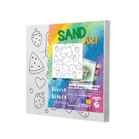 Набор для росписи песком 25*25 "Фруктовое мороженое" ТМ "RIVIERA BLANCA", шт