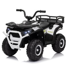 Квадроцикл M 6127EBLR-1(24V) (1шт) р/к 2,4G, 4мот.25W, 1акум.24V4,5AH, USB, TF, BLUETOOTH, муз., св., шкір.сид. , EVA, білий