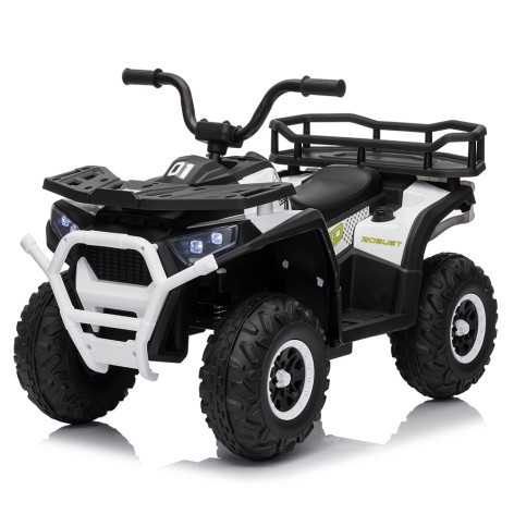 Квадроцикл M 6127EBLR-1(24V) (1шт) р/к 2,4G, 4мот.25W, 1акум.24V4,5AH, USB, TF, BLUETOOTH, муз., св., шкір.сид. , EVA, білий