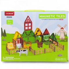 Конструктор магнітний MAGNETIC TILES ферма (46 дет)