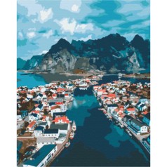 Картина по номерам: Норвежские фьорды 40*50 BS52474