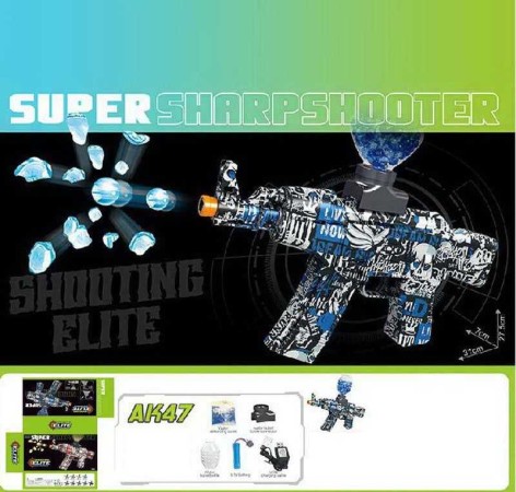 Автомат аккумулятор 3.7 V, автоматический принцип работы, стреляет орбизами, съемный магазин, в кор. 