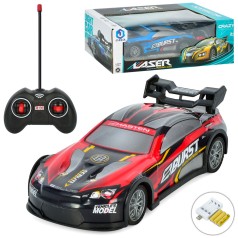 Р/К машина , 19см, акум, USB-зарядне, неб'ється корпус, звук, світло, 2 кольори, в кор-ці, 27-11,5-9,5см 