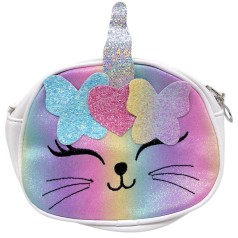 Сумочка детская "Котик" 19*15*6 см (Белый)