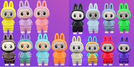 3D іграшка Лабубу (labubu) 14см рухлива, PLA-пластик