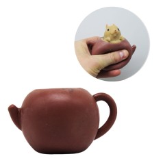Іграшка-антистрес Білка в чайнику, коричнева