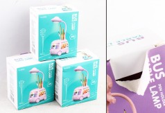 УЦЕНКА 20% Лампа світлодіодна 3 кольори, “Космічний автобус”, 3 режими освітлення, нічник, вбудований акумулятор,  в кор., мікс видів 