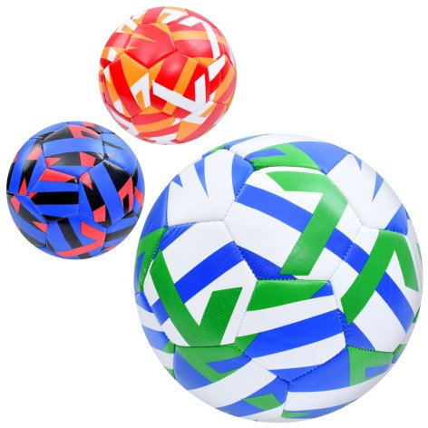 М'яч футбольний розмір 5, ПУ 3,5мм, 400-420г, 3кольори, в п/е /30/