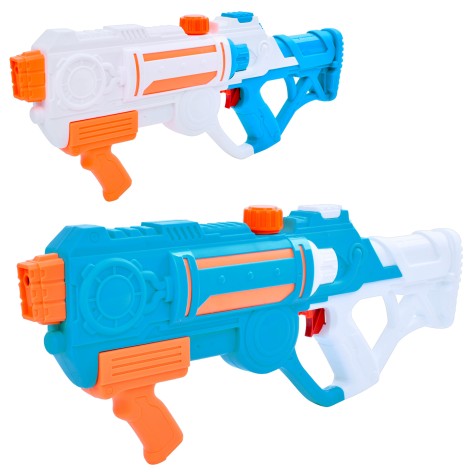 Водяной бластер 48см, помпа, 2 цвета, в п/э, 23-58-6см 