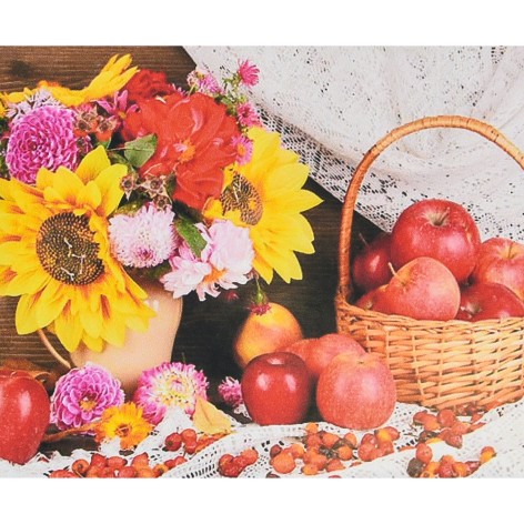 Набор для творчества алмазная картина Летняя радость Strateg размером 40х50 см (SK88236)