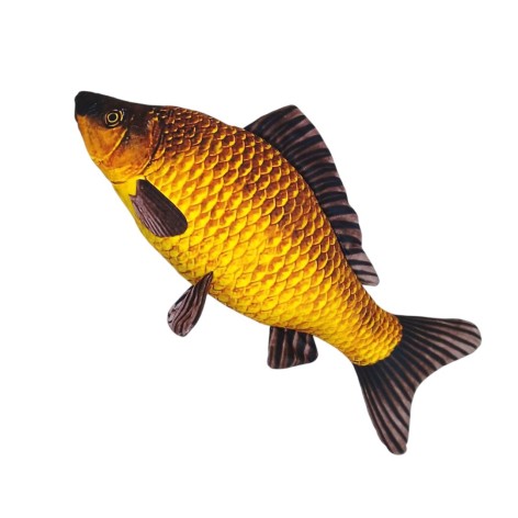 Іграшка мʼяка "Риба карась", 58 см, золотистий