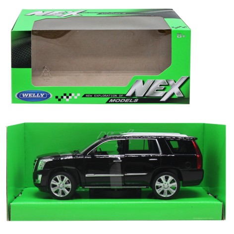 Машина металлическая 24084W WELLY1:27 CADILLAC ESCALADE, черная