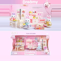 Іграшковий меблевий набір з флоксовими фігурками