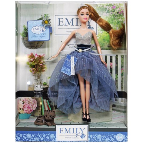 Кукла Emily ст. QJ102C (48шт/2) с аксесс., р-р куклы - 29 см, короб.– 28.5*6.5*36 см