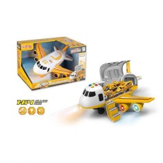 Літак масштаб 1:64, підсвічування, звуки, в кор. 