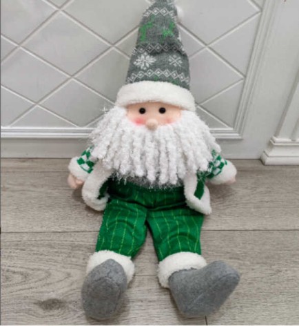 Новорічна декоративна іграшка Гном сидяча, висота 54 см C67843