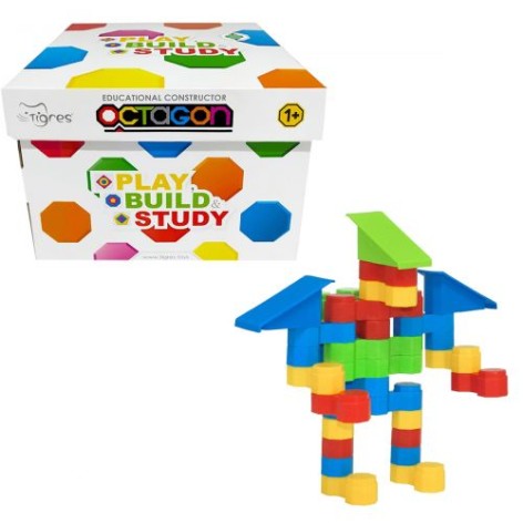 Дитячий конструктор MIC "Octagon" 88 елементів (в коробці)