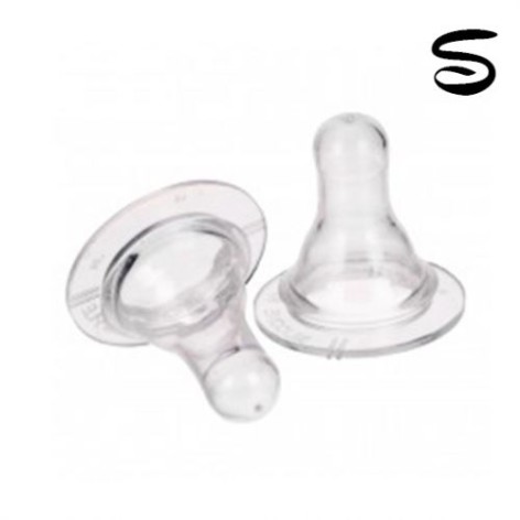 Силіконова соска для пляшечки розмір S, 5 шт