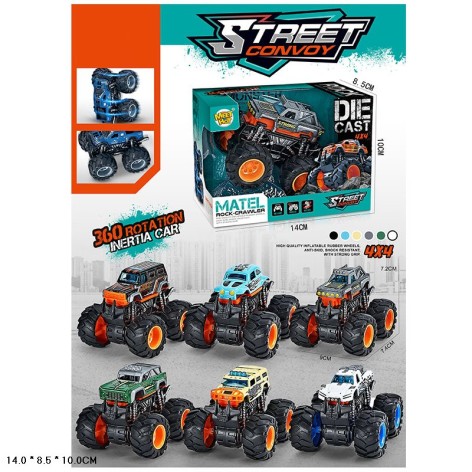 Машина металева інерц., 6 кольорів, короб. 14*8,5*10см 