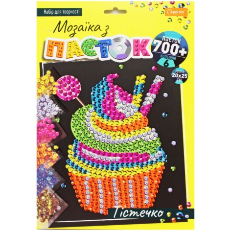 Мозаика из паеток Пирожное