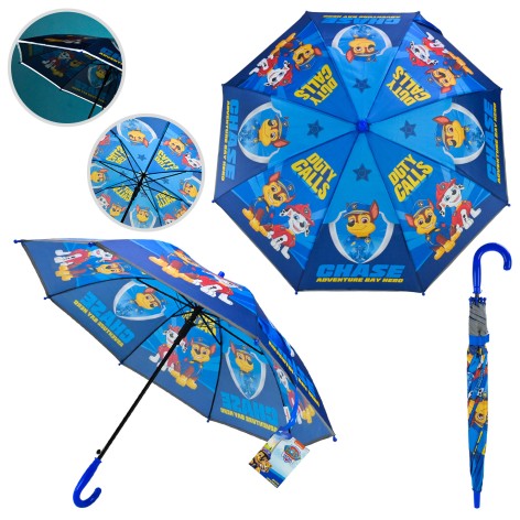 Парасолька дитяча Paw Patrol 67см світловідбиваюча стрічка /60-5/
