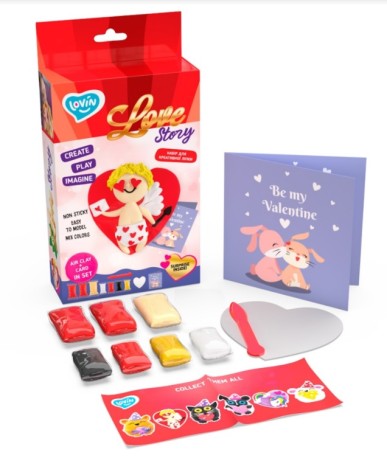 Набор для лепки с воздушным пластилином Love story Купидон TM Lovin