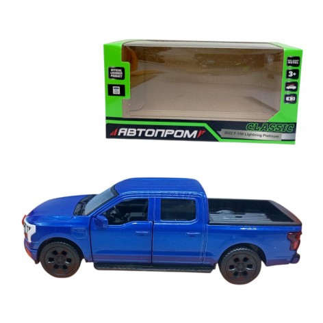 МАШИНКА АВТОПРОМ F-150 Lightning Platinum (СИНЯ)