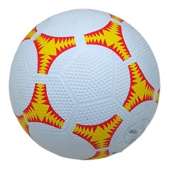 Мяч футбольный красный+желтый