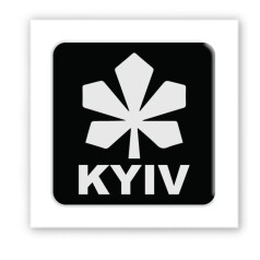 3D стикер KYIV black