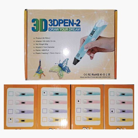 3D Ручка 4 цвета, МИКС, в кор. /40-2/