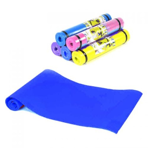 Килимок для йоги MIC "C36548" 175x60x4 мм синій