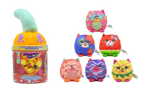 Мягкая игрушка MISFITTENS MINI W2 – КОТИК В БАНКЕ (в ассорт.)