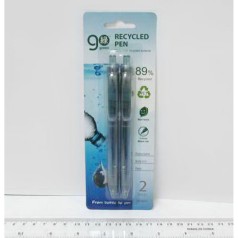 Ручка шариковая автоматическая Beifa "Go green" - чёрная. 2 шт.бліст. ціна за 12 шт. //