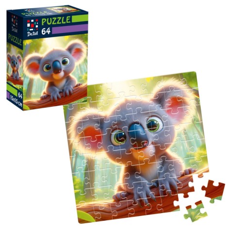 Пазлы De.tail. Коала на ветке. 64 детали DT1234-18