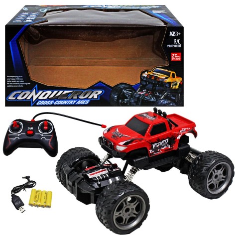 Джип на радиоуправлении красный