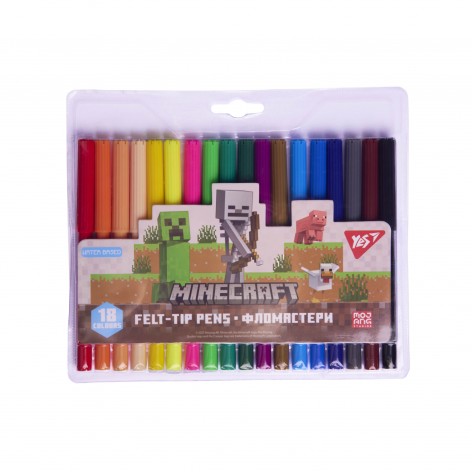 Фломастери Yes 18 кольорів 
