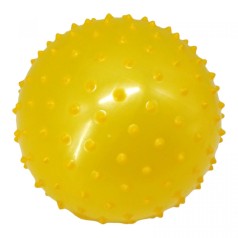 Гумовий м’яч масажний, 16 см (жовтий)