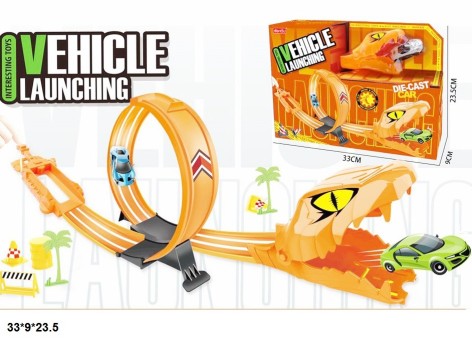 Трек 8862 змея с металл.машинкой кор.33*9*23,5 