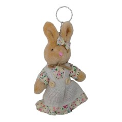 Брелок м'який кролик дівчинка