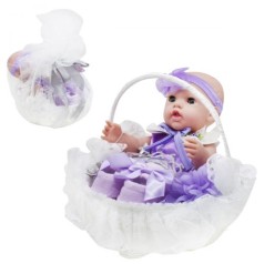Пупс у кошику, фіолетовий