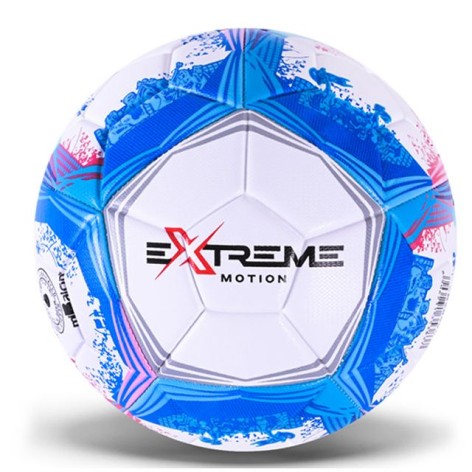 МЯЧ ФУТБОЛЬНЫЙ, №5, PVC 400 ГР, БЕЛО-ГОЛУБОЙ