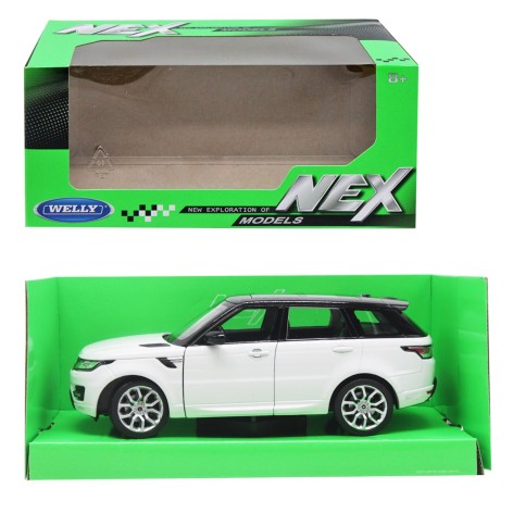 Машина металлическая WELLY 1:24 RANGE ROVER SPORT, белая