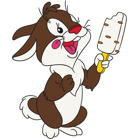 Дитяча розмальовка. Розпис по полотну "Зайчик" (25х30 см)