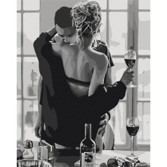 Картина за номерами: Пристрасна пара